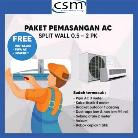 Jual Sharp Ac 1 Pk Ah A9say R32 Free Instalasi Material Garansi