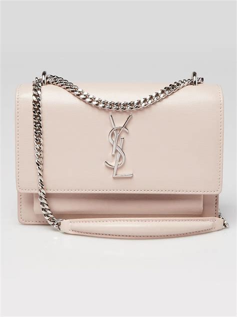 Yves Saint Laurent Pink Leather Mini Sunset Chain Bag Yoogis Closet