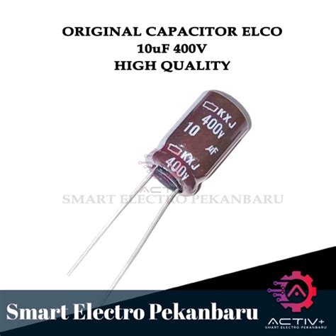 Jual ORIGINAL ELCO CAPACITOR 10uF 400V Elco Capacitor Elko Kapasitor 10