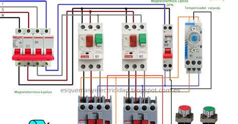 Diagrama De Circuito Trifasico Arranque Motor Trifasico Con