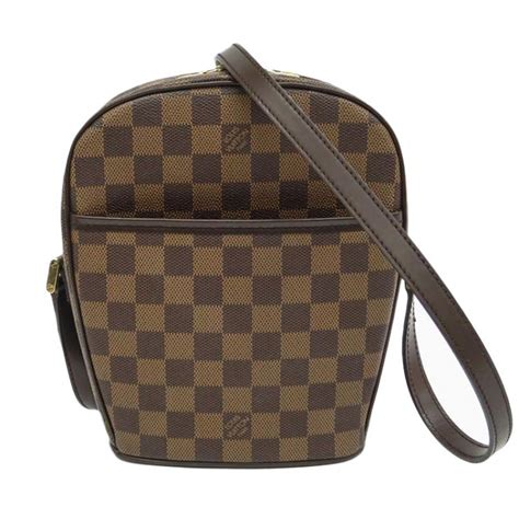 Louis Vuitton Damier Ebene Ipanema PM Crossbody Shoulder Bag Louis