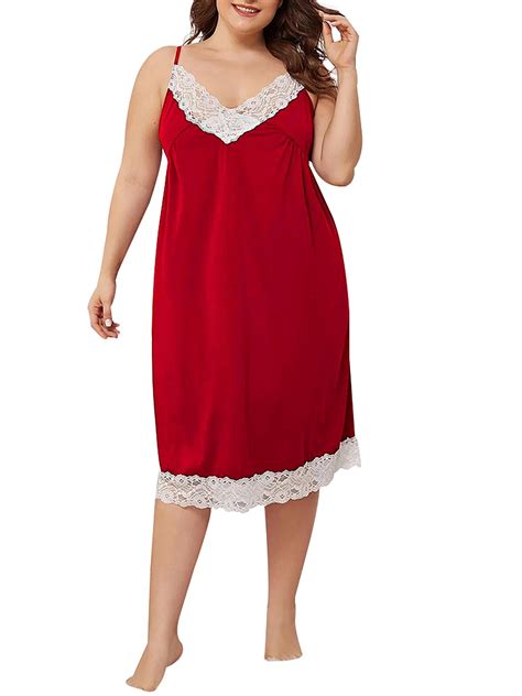 Dymade Women S Plus Size Sexy Lace Lingerie Dress Babydoll Panty Nightdress Sleepwear Walmart