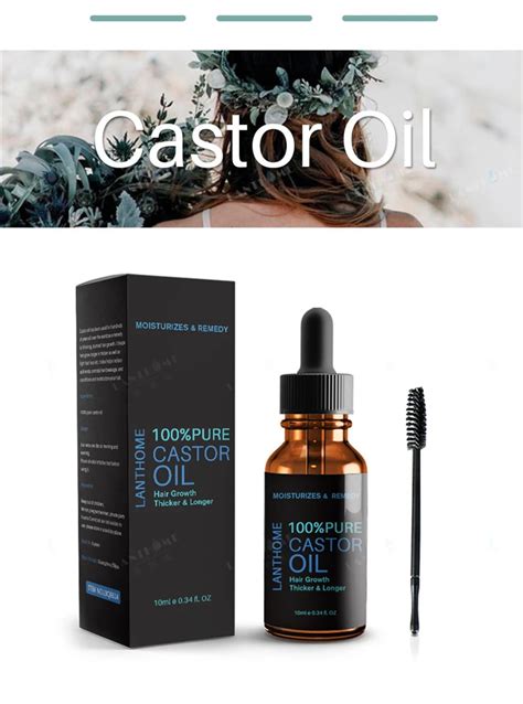 Lanthome 100 Pure Castor Oil Hair Growth Thicker And Longer Eyelash