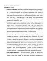 Swot Analysis Of Mcdonalds Docx Swot Analysis Of Mcdonalds Strengths