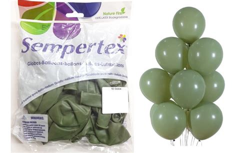 50 Globos De Latex Eucalipto Fashion 12 Sempertex MercadoLibre