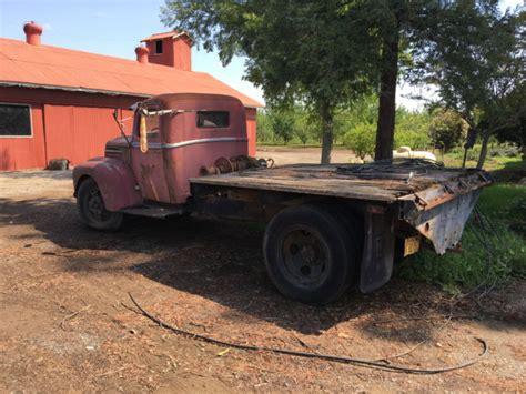 1946 Ford 15 Ton Flatbed Truck W Flathead V8 And Big Winch For Sale