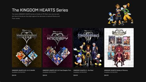 La Serie Di Kingdom Hearts Arriva Su Pc Dal Marzo