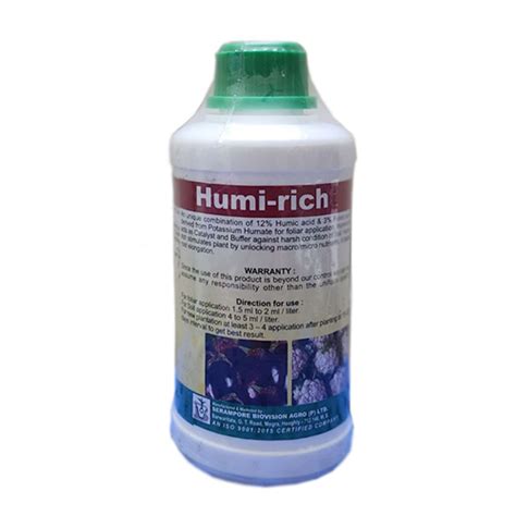 500 Ml Humi Rich Liquid Humic Acid Formulation Manufacturer Supplier