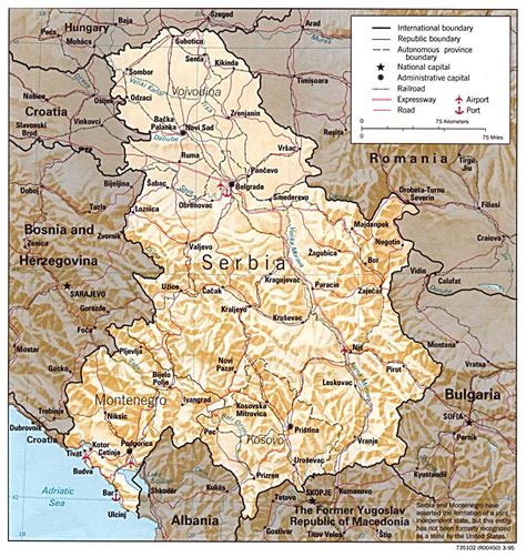 Maps Of Serbia Detailed Map Of Serbia In English Tourist Map Of