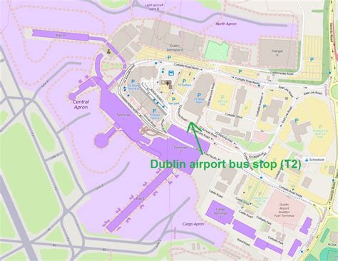 Dublin Airport To Dublin City Center Airport Map Points With A Crew