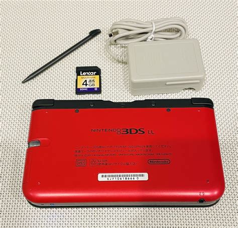 Yahooオークション ニンテンドー3ds Ll レッドブラック 本体動作品