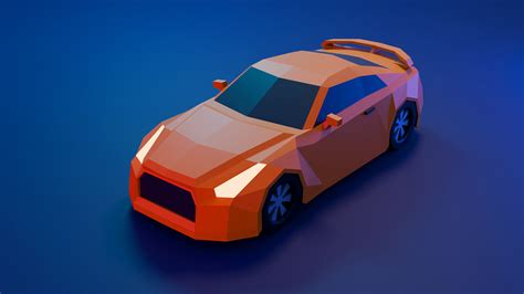 3d Low Poly Car Behance