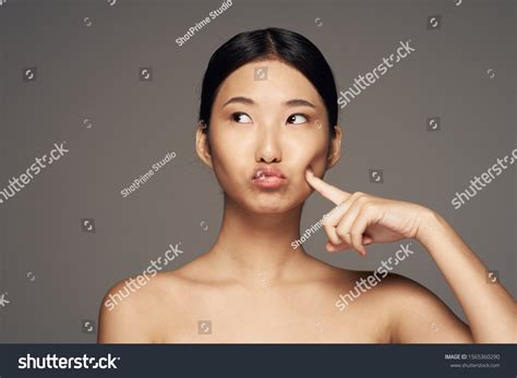 Beautiful Women Naked Shoulders Charm Clean Stock Photo Shutterstock