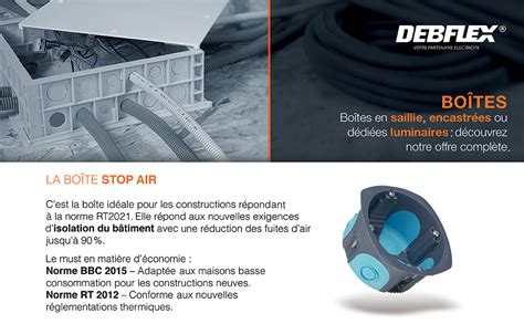 Debflex Bo Te D Rivation Etanche Ip Pour Raccordement S Curis