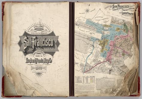 San Francisco Sanborn Maps Tourist Map Of English