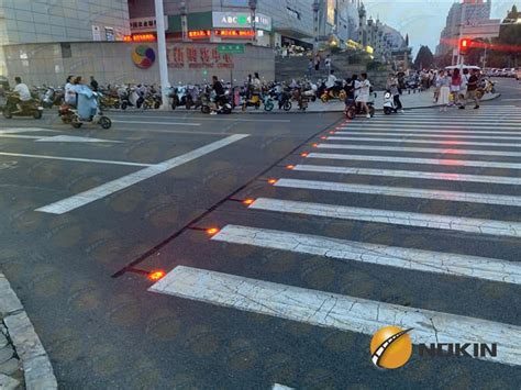 Pedestrian Crosswalk Warning Light Systems--NOKIN Solar Road Studs