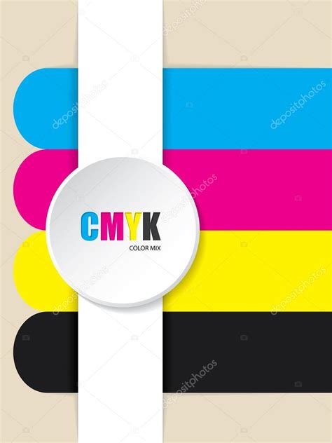 Abstract Cmyk Stripes Background — Stock Vector © Vipervxw 100281444