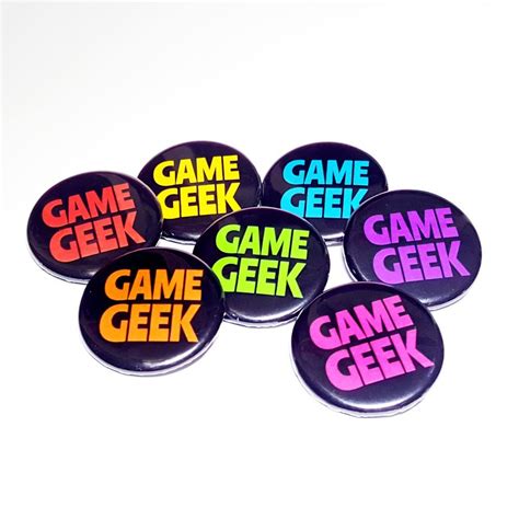 Geek Badges Perfect For All Gamers Available In Seven Different