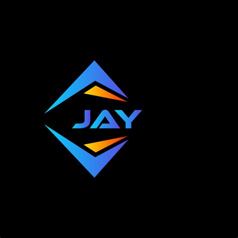 JAY abstract technology logo design on Black background. JAY creative initials letter logo ...