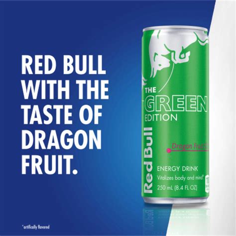 Red Bull Green Edition Dragon Fruit Energy Drink 4 Pk 8 4 Fl Oz Ralphs