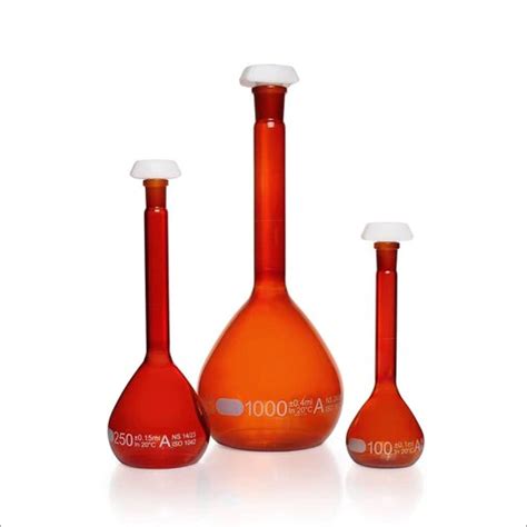 Glass Amber Colour Volumetric Flask At Best Price In Ambala Maxxdge