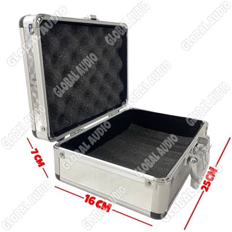 Jual Koper Microphone Aluminium Hardcase Mikrofon Silver Atau Box Untuk