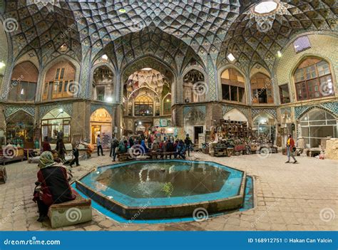 Interior Of Aminoddole Caravanserai In Grand Bazaar Of Kashan I