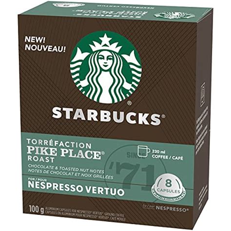 Starbucks By Nespresso Pike Place Roast Lot De 32 Capsules De Café à Torréfaction Moyenne