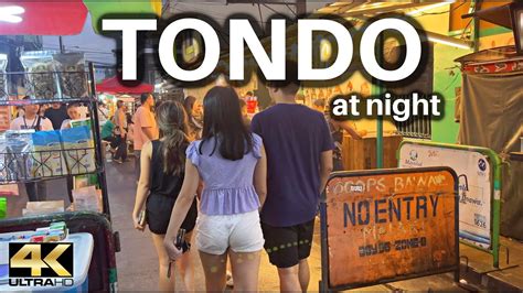 The BUSIEST Street In TONDO Manila Philippines At Night 4K YouTube