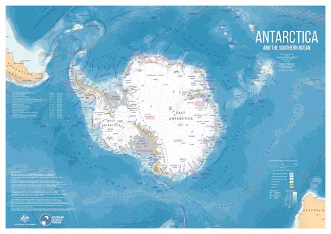 map of the world southern ocean
