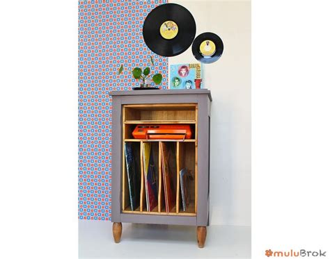 Meuble Range Vinyles Johnny Mulubrok Brocante En Ligne