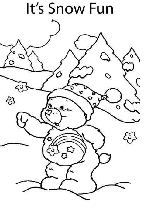 Care Bear Christmas Coloring Pages - Care Workers Vaccine