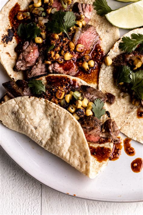 Seared Steak Tacos Cooking With Cocktail Rings