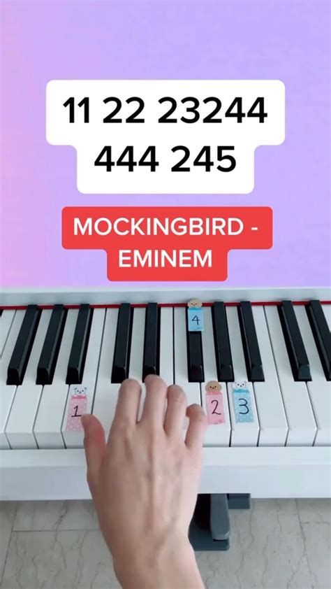 Mockingbird - Eminem (Piano Tutorial) #easypianotutorial | Piano ...