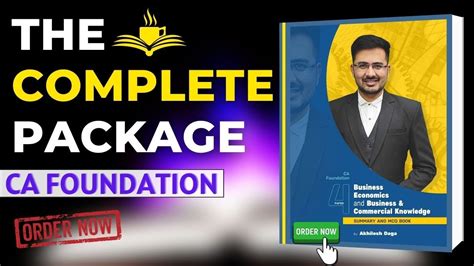 CA FOUNDATION BOOK COMPLETE PACKAGE ECONOMICS AKHILESH DAGA YouTube