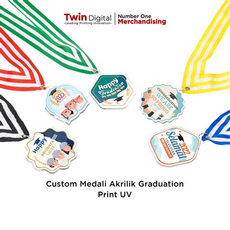 Kalung Medali Wisuda Custom Desain Terbaru Harga Termurah