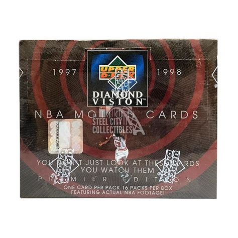 1997 98 Upper Deck Diamond Vision Basketball Hobby Box Steel City