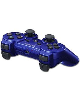 Controller Dualshock 3 Metallic Blue Sony PlayStation 3 World