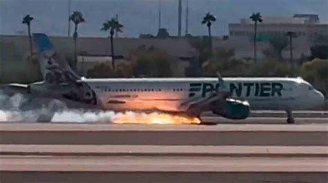 Vídeo Avião da Frontier Airlines pega fogo ao pousar no Aeroporto