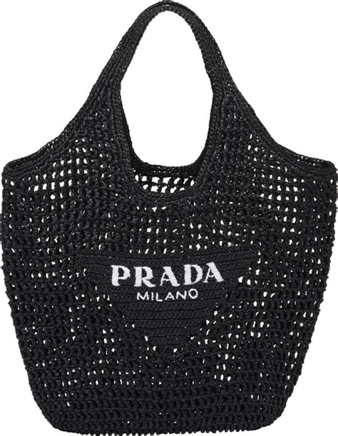 Prada Raffia Tote Bag ShopStyle