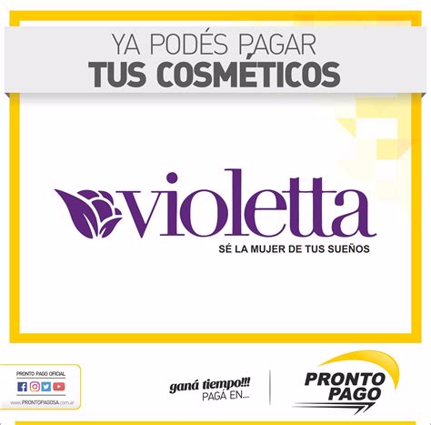 Pronto Pago on Twitter Ya podés pagar Violetta Cosméticos en nuestras