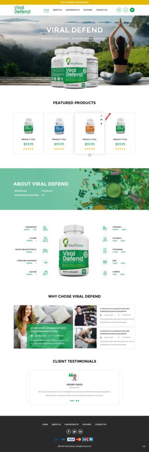 Supplement Website Design 1000s Of Supplement Website Design Ideas