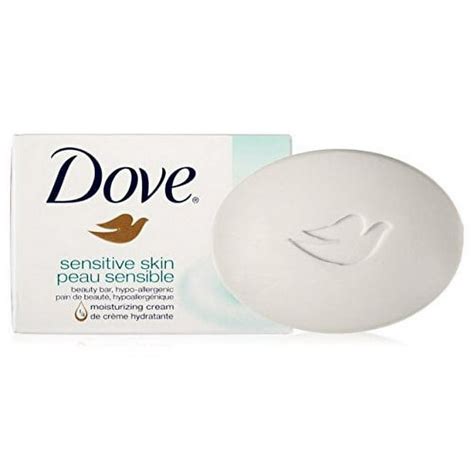 18 Pack Dove Sensitive Skin Unscented Beauty Bar 4oz Each