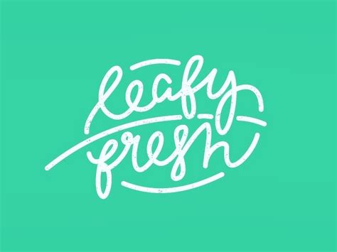 Leafy Fresh Logo By Hollie Arnett On Dribbble