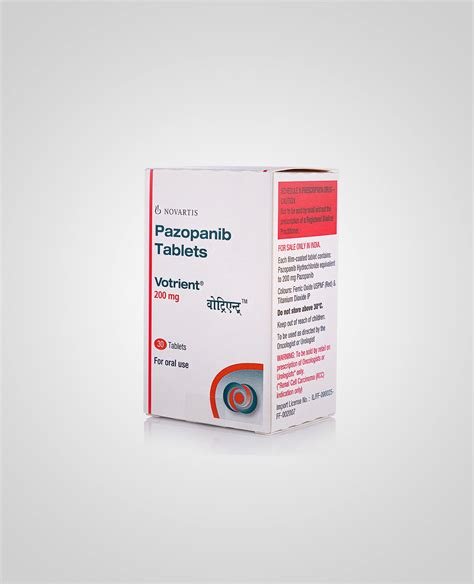 Votrient Pazopanib Mg Mg Tablet Suppliers In Sri Lanka Sklifecare