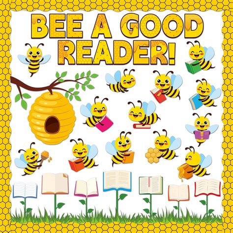 Amazon Gisgfim Bee Bulletin Board Decorations Bee A Good Reader