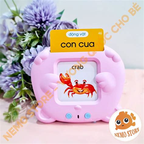 Mua Máy đọc và học thẻ flashcard song ngữ tiếng anh tiếng việt thông