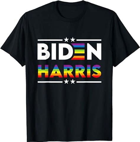 Joe Biden Kamala Harris Rainbow Gay Pride LGBT Election T Shirt Walmart