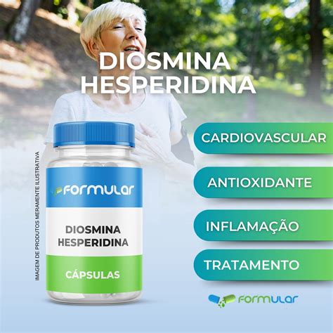 Fórmula Antioxidante Para Circulação Diosmina Hesperidina