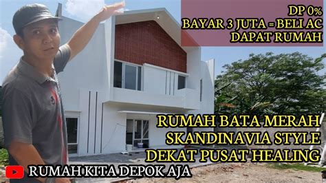 Rumah Lantai Jutaan Tanpa Dp Dinding Bata Merah Dekat Stasiun